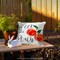 G128 Spring Decoration Farmhouse Peach Home Waterproof Throw Pillow Covers | 18 x 18 in | Set of 4, Beautiful Cushion Covers for Spring Sofa Couch Decoration